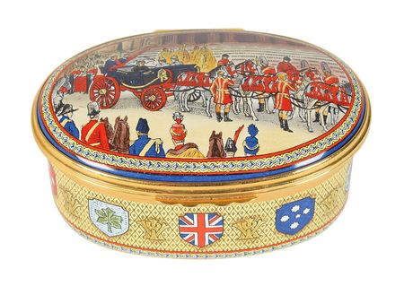 Lot #50 Queen Victoria Halcyon Days Enamel Boxes Enamel Boxes - Image 4