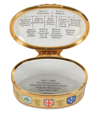 Lot #50 Queen Victoria Halcyon Days Enamel Boxes Enamel Boxes - Image 5