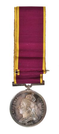Lot #25 Queen Victoria Empress of India Medal Medal - Image 3