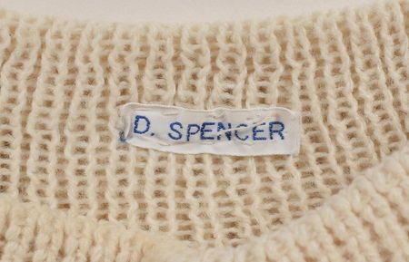 Lot #79 Princess Diana Personally-Owned and -Worn  Childhood Sweater: The teenage Diana's casual white sweater - Image 3