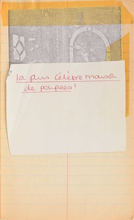 Lot #80 Princess Diana's French Lesson Book With Extensive Handwriting: Diana's French vocab notebook from finishing school - Image 2
