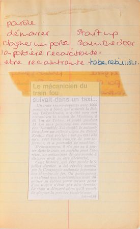 Lot #80 Princess Diana's French Lesson Book With Extensive Handwriting: Diana's French vocab notebook from finishing school - Image 4