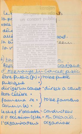 Lot #80 Princess Diana's French Lesson Book With Extensive Handwriting: Diana's French vocab notebook from finishing school - Image 18