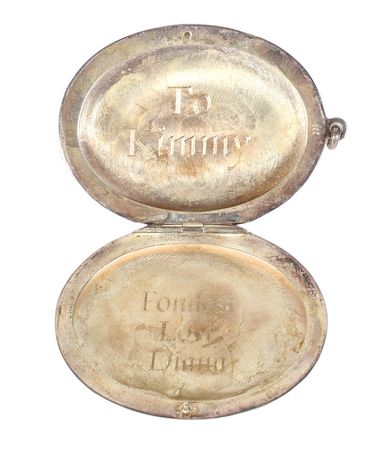 Lot #99 Princess Diana's Personally-Gifted Silver Locket With Signed Photograph Locket and Signed Photograph - Image 2