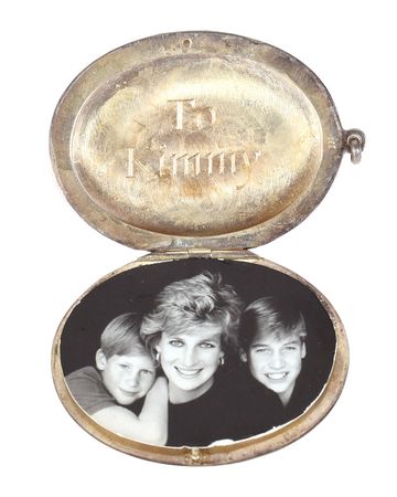 Lot #99 Princess Diana's Personally-Gifted Silver Locket With Signed Photograph Locket and Signed Photograph - Image 3