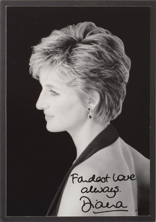 Lot #99 Princess Diana's Personally-Gifted Silver Locket With Signed Photograph Locket and Signed Photograph - Image 4