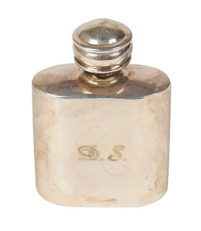 Lot #112 Princess Diana Personally-Owned and -Used Sterling Silver Perfume Bottle: Lady Diana Spencer's personalized sterling perfume bottle - Image 1