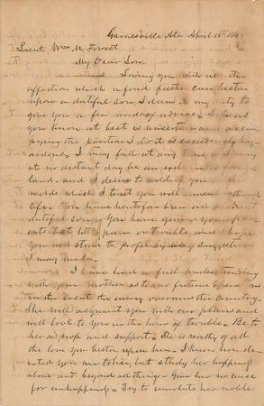 Lot #7055 Nathan Bedford Forrest Autograph Letter Signed - Image 1
