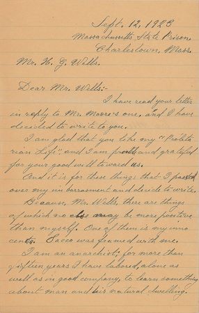 Lot #7051 Bartolomeo Vanzetti Autograph Letter Signed and Ephemera - Image 1