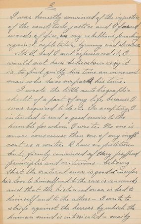 Lot #7051 Bartolomeo Vanzetti Autograph Letter Signed and Ephemera - Image 2