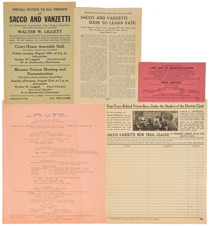 Lot #7051 Bartolomeo Vanzetti Autograph Letter Signed and Ephemera - Image 5