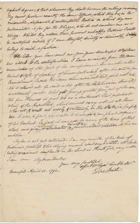 Lot #7042 Edmund Burke Autograph Letter Signed - Image 3