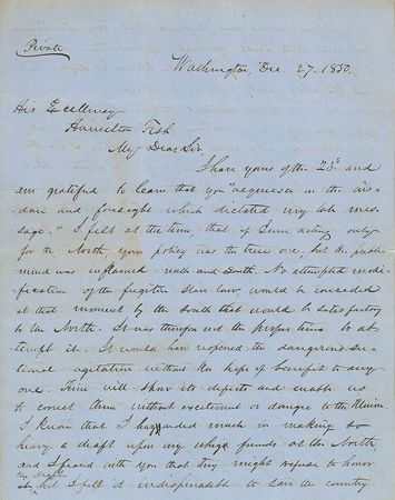 Lot #7010 Millard Fillmore Autograph Letter Signed - Image 1
