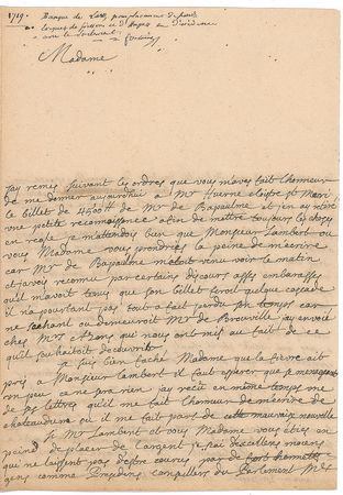 Lot #7040 John Law Signed Letter - Image 3