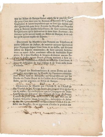 Lot #7040 John Law Signed Letter - Image 14