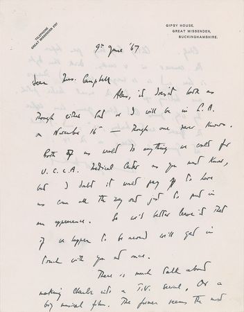 Lot #7072 Roald Dahl Collection of (3) Handwritten Letters - Image 1