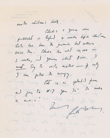 Lot #7072 Roald Dahl Collection of (3) Handwritten Letters - Image 4