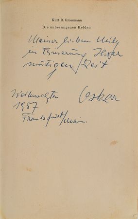Lot #7031 Oskar Schindler Signed Book - Image 2