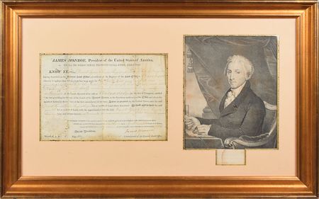 Lot #84 James Monroe Signed Document - Image 1