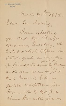 Lot #456 Julia Ward Howe Handwritten Letter Signed - Image 1