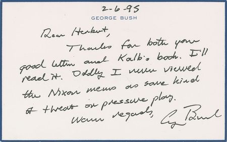 Lot #138 George Bush: 