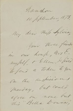 Lot #426 Ralph Waldo Emerson Handwritten Letter Signed - Image 1