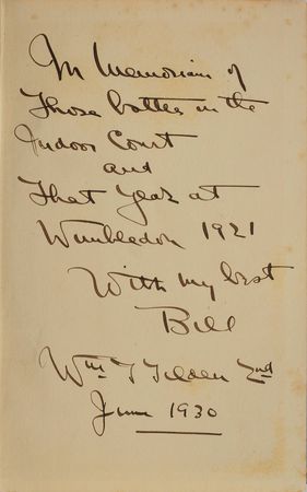 Lot #767 Bill Tilden: 