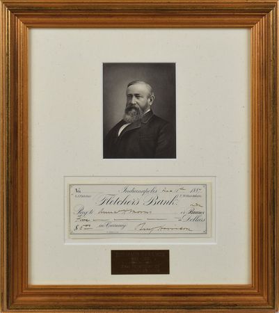 Lot #150 Benjamin Harrison Check - Image 1