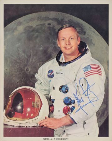 Lot #356 Neil Armstrong Signed Photograph - Image 1