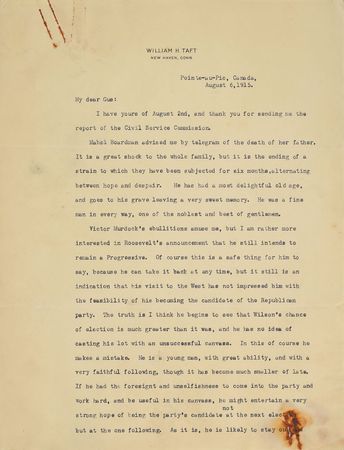 Lot #116 William H. Taft: 