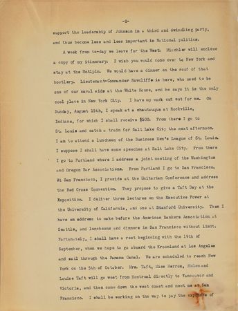 Lot #116 William H. Taft: 