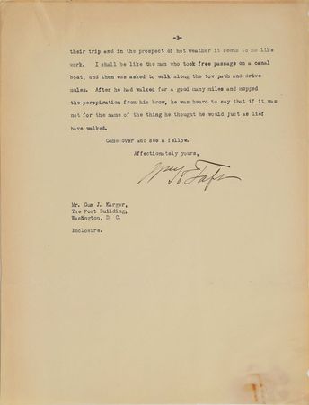 Lot #116 William H. Taft: 