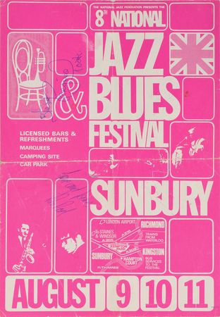 Lot #493 Pink Floyd and T-Rex: Pink Floyd and T-Rex play the 8th National Jazz Blues Festival - Image 1
