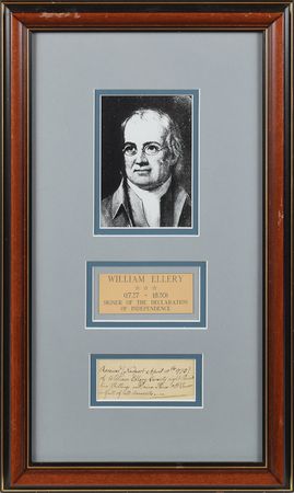 Lot #171 William Ellery Signed Document - Image 1