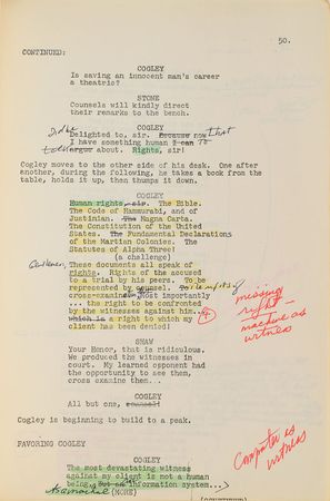 Lot #604 Star Trek: Production-used working script for Star Trek's 