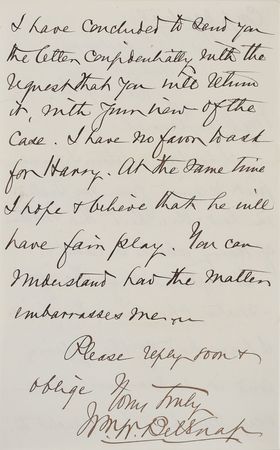 Lot #323 William Belknap Handwritten Letter Signed - Image 2