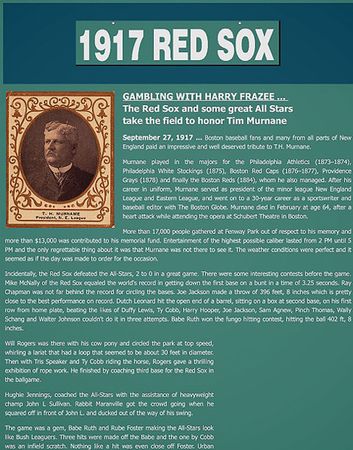 Lot #757 Boston Red Sox vs. All Stars: 1917: Game-used baseball from the 1917 Tim Murnane Benefit—played in by Babe Ruth, Ty Cobb, Walter Johnson, and Shoeless Joe Jackson - Image 8