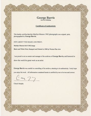 Lot #730 Marilyn Monroe Photograph - Image 3