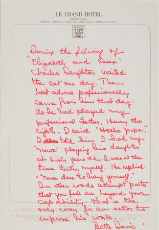 Lot #710 Bette Davis: 