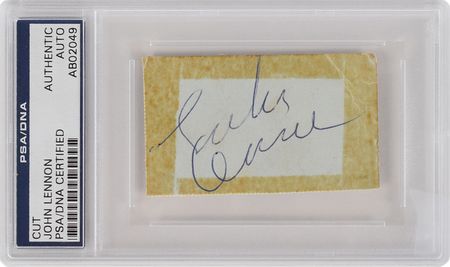 Lot #482 Beatles: Lennon and McCartney Signatures - Image 2