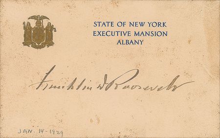 Lot #162 Franklin and Eleanor Roosevelt Signatures - Image 1