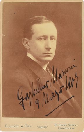 Lot #39 Guglielmo Marconi: Uncommon cabinet card