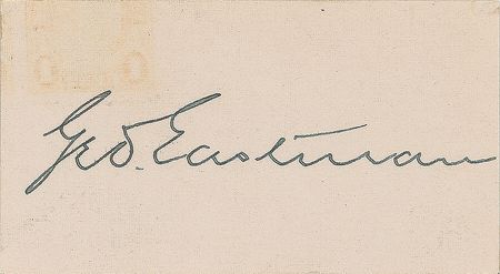 Lot #52 George Eastman Signature
