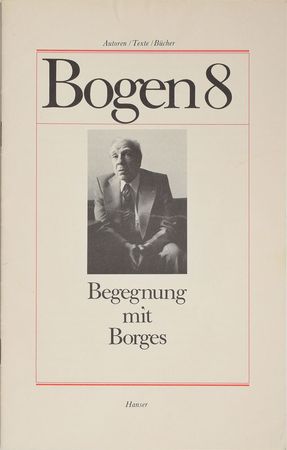 Lot #445 Jorge Luis Borges Booklet and Signature - Image 3
