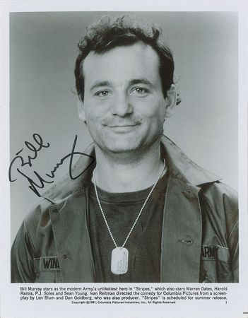 Lot #662 Bill Murray Signed Photograph