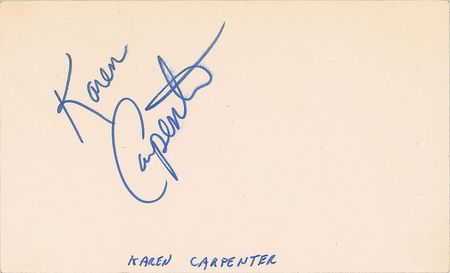 Lot #626 The Carpenters Signatures - Image 1