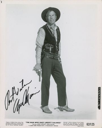 Lot #659 Lee Marvin Signed Photograph