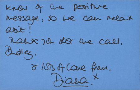 Lot #223 Princess Diana Handwritten Letter Signed - Image 2
