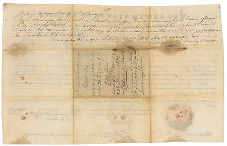 Lot #88 John Quincy Adams Signed Document - Image 2