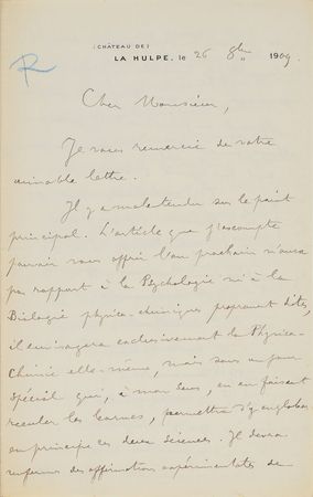 Lot #40 Ernest Solvay: Solvay aims to isolate the